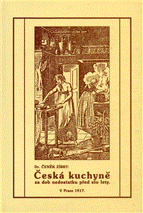 Česká kuchyně za dob nedostatku před sto lety - obálka