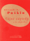 Tajné zápisky z let 1836-1837 - obálka