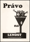Právo na lenost - obálka