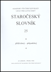 Staročeský slovník 25 - obálka