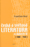 Česká a světová literatura v datech II 1900-1945 - obálka