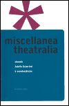 Miscellanea Theatralia (Sborník Adolfu Scherlovi k osmdesátinám) - obálka