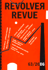 Revolver Revue 63 - obálka