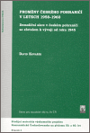 Proměny českého pohraničí v letech 1958-1960 - obálka
