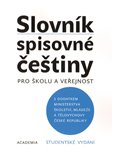 Slovník spisovné češtiny pro školu a veřejnost - studentské vydání - obálka