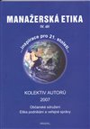 Ob�lka knihy Manažerská etika IV. díl
