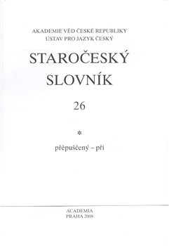 Obálka titulu Staročeský slovník 26