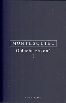Obálka titulu O duchu zákonů I.