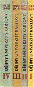Dějiny Univerzity Karlovy soubor 1.,2.,3.,4. díl - obálka