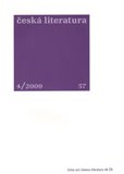 Česká literatura 4/2009 - obálka