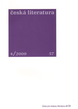 Obálka titulu Česká literatura 4/2009