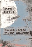 Filosofie jazyka Waltera Benjamina - obálka