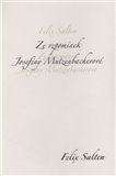 Ze vzpomínek Josefiny Mutzenbacherové - obálka