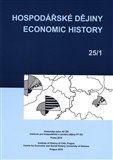 Hospodářské dějiny - Economic History, sv. 25/1 - obálka