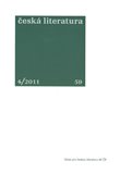 Česká literatura 4/2011 - obálka