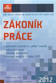 Obálka titulu Zákoník práce 2012