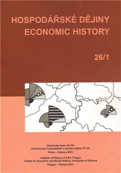Obálka titulu Hospodářské dějiny - Economic History 26/1