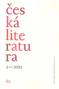 Obálka titulu Česká literatura 2/2012