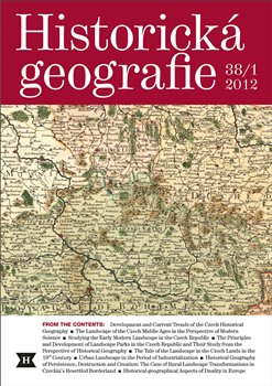 Obálka titulu Historická geografie 38/1