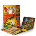 4 veselé hry (Leporelo herních plánů s kostkou a figurkami) - obálka
