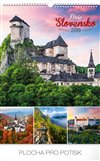 Obálka knihy Nástěnný kalendář Naše Slovensko 2019