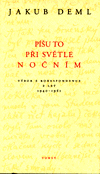 Obálka titulu Píšu to při světle nočním