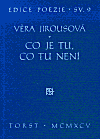 Co je tu, co tu není - obálka