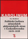 Politická kultura německých aktivistických stran v Československu 1918-1938 - obálka