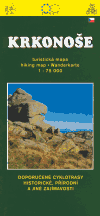Krkonoše - turistická mapa 1:75 000: Doporučené cyklotrasy. Historické, přírodní a jiné zajímavosti