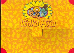 Včelka Mája - krabice: Blok s úkoly, Pracovní sešit, Omalovánky, Knížka s puzzle - 