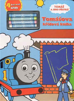 Tomášova křídová kniha: Tomáš a jeho přátelé + 4 barevné křídy - 