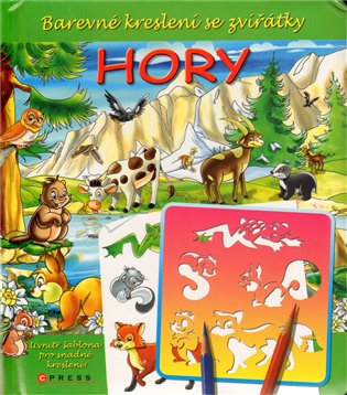 Hory: Barevné kreslení se zvířátky (+ šablona) - 