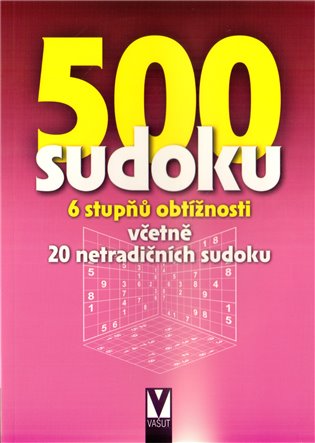 500 sudoku - 6 stupňů obtížností (fialová) - 