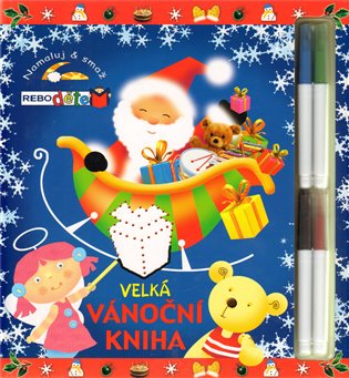 Velká vánoční kniha: Namaluj a smaž - 