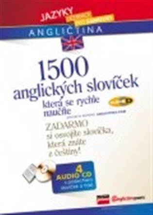 1500 anglických slovíček, která se rychle naučíte + 4 AUDIO CD -  kol.