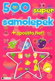 500 super samolepek: Růžová