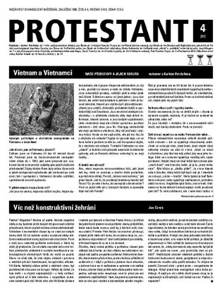 Protestant 2012/4: Nezávislý evangelický měsíčník - 