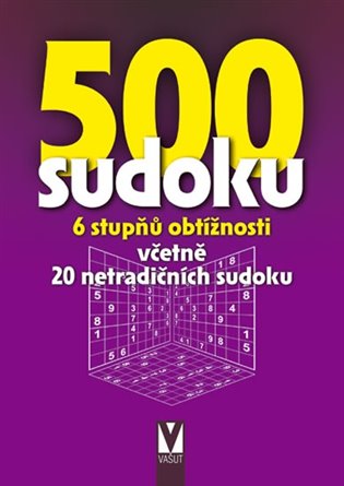 500 sudoku: 6 stupňů obtížnosti - 