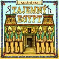 Tajemný Egypt. Knižní hra: 30 karet + 3 figurky + rozkládací herní pole