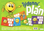 Týdenní plán - smajlík: Jedinečný pomocník pro každého školáka. Zapiš si své kroužky, párty, školní výlety i návštěvu babičky. S týdenním plánem už na nic nezapomeneš!