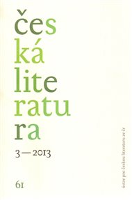 Česká literatura 3/2013