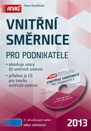 Vnitřní směrnice pro podnikatele 2013 + CD - Hana Kovalíková