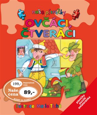Ovčáci čtveráci: Písničky, puzzle, omalovánka - 