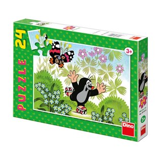 Puzzle Krteček na bruslích 24 dílků - 