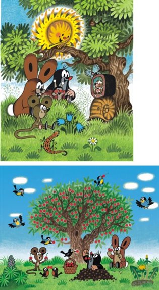 Puzzle Léto s krtečkem 2x48 dílků - 