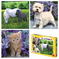 Puzzle Zvířátka 3x55 dílků