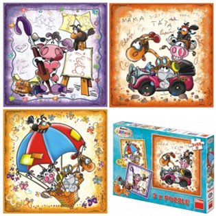 Krkouni 3x55 dílků - 