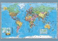 Puzzle Politická mapa světa 1000 dílků