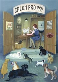 Puzzle Iva Hüttnerová: Salon pro psy 1000 dílků