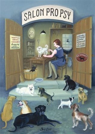 Puzzle Iva Hüttnerová: Salon pro psy 1000 dílků - 